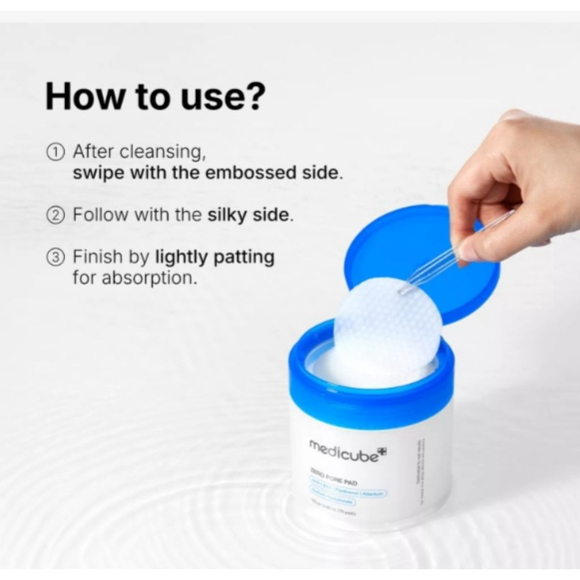 Medicube Zero Pore Pad AHA BHA Panthenol Allantoin Sodium Hyaluronate 70 Pads - Picture 6 of 11